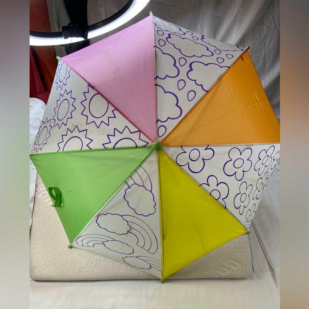 Umbrella, Children’s, Kids, color yourself, Crafty, 23” long